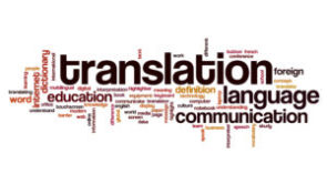 Translation word cloud concept